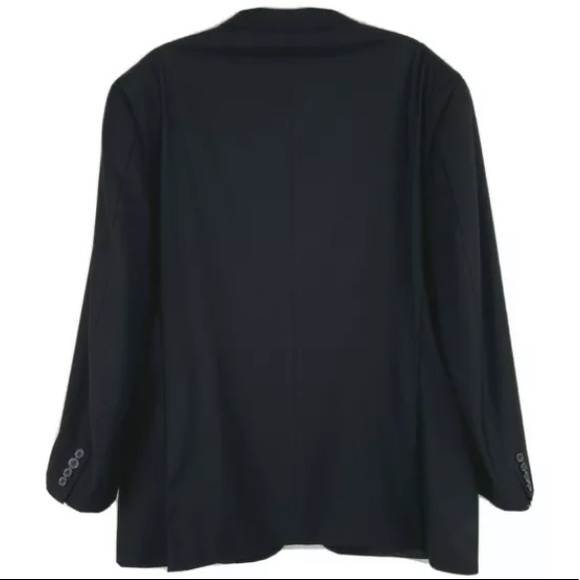 Giorgio Armani Le Collezioni Wool Jacket Black Italian size 54 - Picture 3 of 12